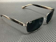 RAY BAN RB3750 004 R5 Gunmetal Blue Men’s 62 mm Sunglasses