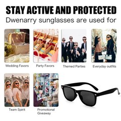 16 Pcs Neon Color Party Sunglasses 80’s Retro Sunglasses for Adults Men Women