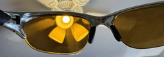 OAKLEY HALF JACKET 1.0 POLISHED ALUMINIUM W/ TITANIUM IRIDIUM SUNGLASSES 12-655