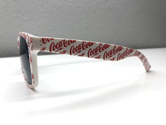 Coca-Cola Sunglasses Unisex Adults White Red All Over Logo UV400 Protection