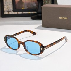 Tom Ford Iggy Sunglasses TF1364 Havana/Blue 49-21-140mm With Case New