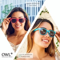 CLASSIC 80s VINTAGE RETRO OWL DARK LENS SUNGLASSES SHADES UV400 SMOKE LENS