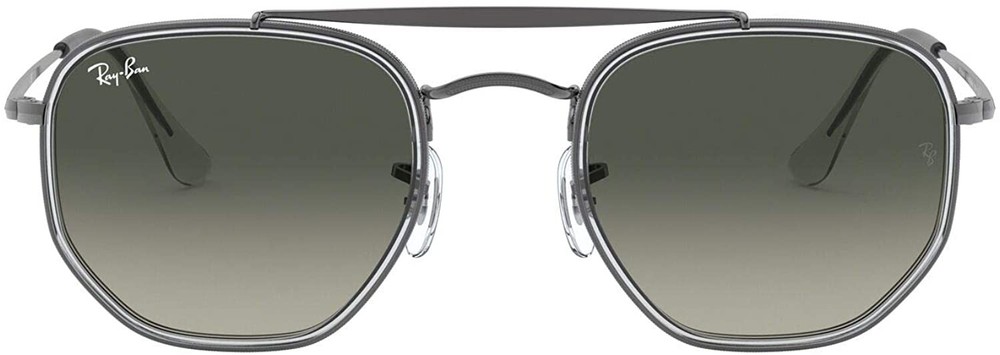 Ray-Ban 0Rb3648M The Marshal Ii Irregular Sunglasses – Gunmetal / Grey Gradient