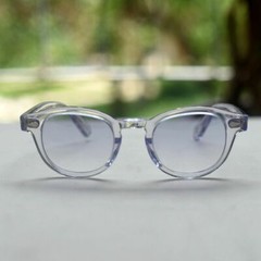 Men’s gray sunglasses women light gray gradient lens johnny depp crystal glasses