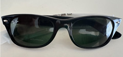 Ray-Ban RB2132 Wayfarer Green Lens Classic Sunglasses – Black