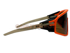 ✅🕶️ OAKLEY LATCH PANEL 009404 NEON ORANGE/PRIZM BRONZE SUNGLASSES (133)