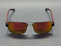 FERRARI FZ5005 101 6Q Black Matte Dark Mirror Red Men’s 59 mm Sunglasses