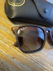 New Ray-Ban Chris RB4187 Tortoise Gradient Brown Unisex 54mm Sunglasses