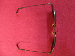 BLACK RETRO VINTAGE SUPER DARK LENS POLICE PILOT UV SUNGLASSES METAL FRAMES NOS