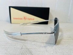AO AMERICAN OPTICAL Original Pilot Silver Frame w52mm Silver Nylon Suns $260