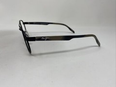 Maui Jim UPCOUNTRY MJ 727-2M 53/19/140 BLACK/BROWN ROUND TOPBAR ITALY BH67