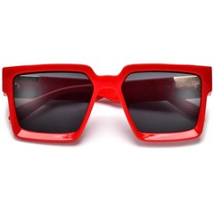 Men Sunglasses Fashion Black Oversize Big Designer Square Rapper Rap Black Retro
