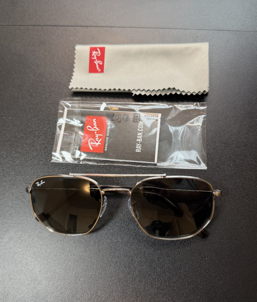 Ray-Ban RB3707 Polished Gunmetal/Grey Polarized Chromance 57/20 140mm Sunglasses