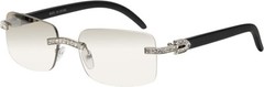 diamond buffs sunglasses men’s women’s LUXURY glasses retro Gold buff’s vvs Ice