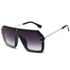 Oversized Shield Men Sunglasses Flat Top Fashion Shades XL Large Flat Top Lentes