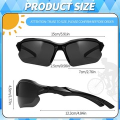 4 Pack Polarized Sports Sunglasses for Men & Women | UV Protection Lightweigh…
