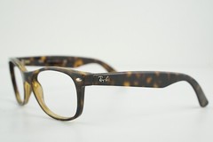 RB2132! 902 Ray Ban 55-18 Polished Tortoise NEW WAYFARER (Defective Icon Logo)