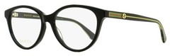 Gucci Sylvie Oval Eyeglasses GG0379O 001 Black 52mm