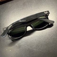 Ray-Ban New Wayfarer Matte Black RB2132 55mm G-15 Green Lense #1