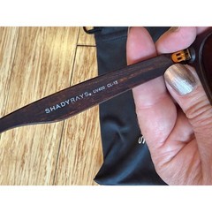 Shady Rays CL-15 Wood Grain Timber Sunglasses Polarized 100% UV W/ Soft Case
