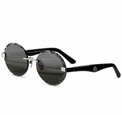 MAYBACH THE ARTIST Black / Smoke Gray 140mm Luxury Sunglasses New w/ Case