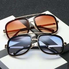 AVIATOR “ONE” Men Insta Famous Sunglasses Flat Top GAFAS SHADZ Fits All match