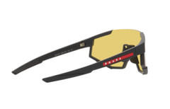 Prada Linea Rossa SPS 04WS DG004Q Rubber Black Red Yellow Sunglasses