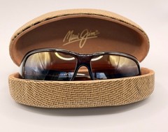 Maui Jim MJ111-01 Polarized Sunglasses Brown Frame Bronze Lenses w/ Case Italy