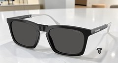 COACH HC8455 500287 Cdp54 Black Grey Solid 56 mm Men’s Sunglasses