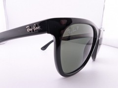 Ray-Ban Sunglasses, Polarized Lenses, RB 4184 601/9A 3P Black, 54-17-145, Brazil