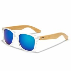 Wood Sunglasses Men women square bamboo Mirror Sun Glasses Retro Handmade Black