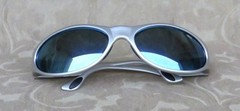 BOLLE PIRAJA 10026 SILVER POLARIZED WRAP SUNGLASSES FRANCE MINT CONDITION