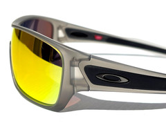 NEW Oakley TURBINE ROTOR Matte Grey POLARIZED Galaxy Ruby Lens Sunglass 9307