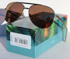MAUI JIM Seacliff POLARIZED Sunglasses H831-16 Gold/Bronze HCL Aviator NEW