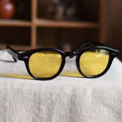 Men’s Yellow Sunglasses women johnny depp glasses black acetate glasses SMALL