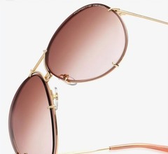 Porsche Design P8478 Iconic Ladies Sunglasses F Gold,Rose/Terra Cotta Gradient