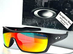 NEW Oakley TURBINE ROTOR Matte Black POLARIZED Galaxy Ruby Lens Sunglass 9307