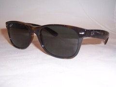 New RAY BAN Sunglasses WAYFARER RB 2132 902/58 TORTOISE/GREEN POLARIZED 55mm