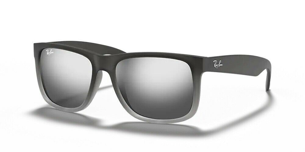 Ray-Ban Justin Matte Grey Frame / Silver Gradient Lenses RB4165 852/88 54-16 NEW