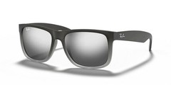 Ray-Ban Justin Matte Grey Frame / Silver Gradient Lenses RB4165 852/88 54-16 NEW
