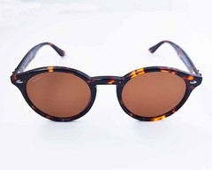 Ray-Ban RB2180 Polished Light Havana Frame Polarized Brown Lens 49mm Unisex