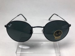 Ray-Ban Sunglasses RB3447 Round Metal Black Frame Grey Classic Lens 50mm Unisex