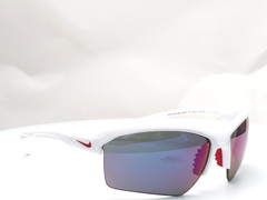 Nike Sunglasses Skylon Rise IB3520X 100 White Frames w/ Pink Mirror Lenses 70mm