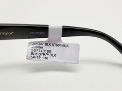 1 Unit New HD Vision Sun Jupiter Black Stripe/Black Sunglasses 54-19-138 #539