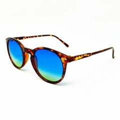 Men Women Sunglasses Havana Blue and Yellow Gradient Lens Prime 2s