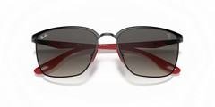 Ray-Ban RB3673M Scuderia Ferrari Matte Black/Grey Gradient 56 mm Sunglasses