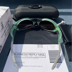 Oakley PLANTARIS Sunglasses 9437-0363 Matte Transparent Green PRIZM Brown Lense