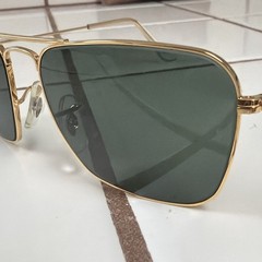 1980’s 52[]16mm VINTAGE B&L RAY-BAN GEP G15 UV SMALL CARAVAN AVIATOR SUNGLASSES