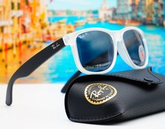 Ray-Ban Justin RB4165 54mm Matte Transparent Grey Square Sunglasses High Bridge