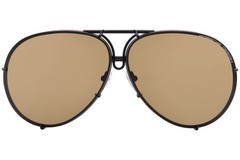 Porsche Design P8478-D Sunglasses Black/Brown/Olive/Silver 69mm W/Extra Lenses